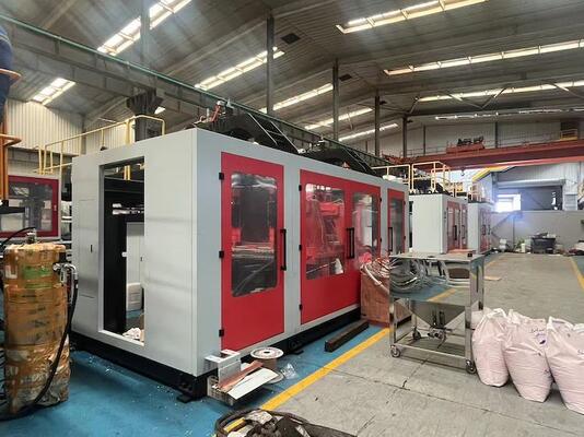 PLC Touch Screen Plastic Bottle Blow Molding Machine with 40kg/h Output and Water Cooling System